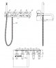 OMNIRES Bateria wannowa 5-otworowa podtynkowa Y czarny Y1237/1BL